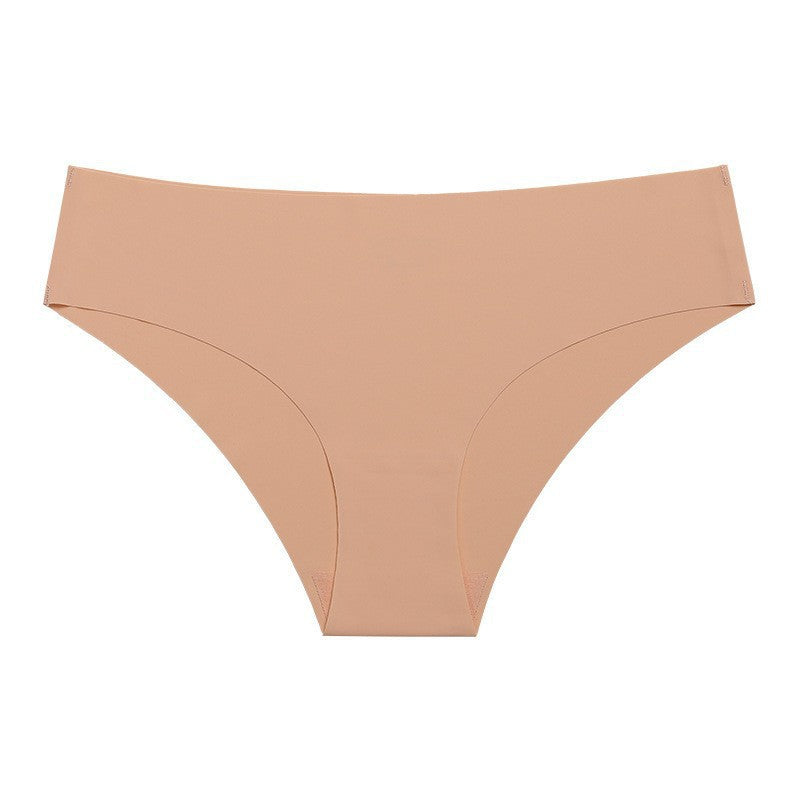Tanga taille haute sans couture - Brun épicé