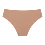 Tanga taille haute sans couture - Brun épicé