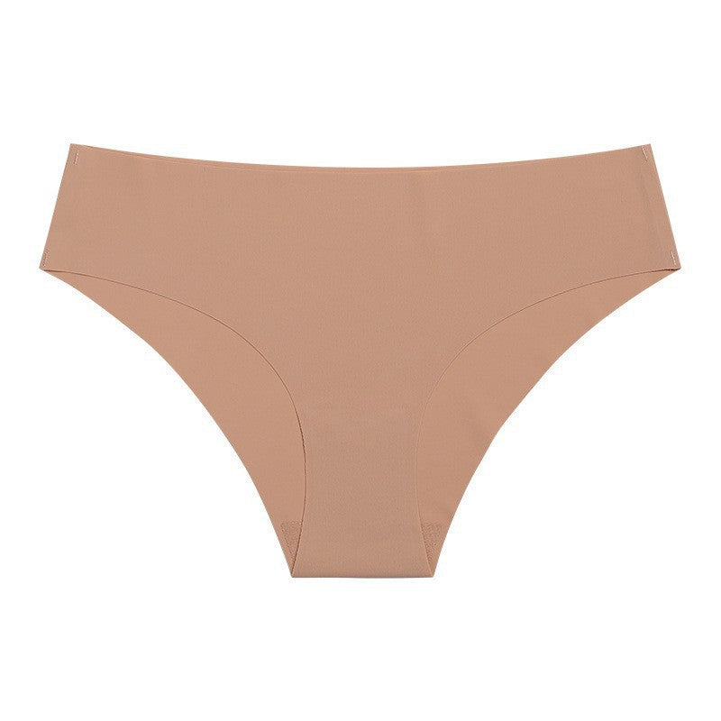 Tanga taille haute sans couture - Brun épicé