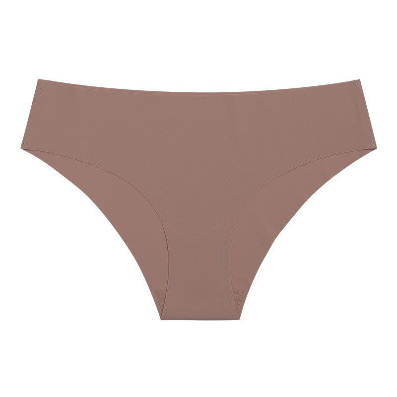 Tanga taille haute sans couture - Brun épicé