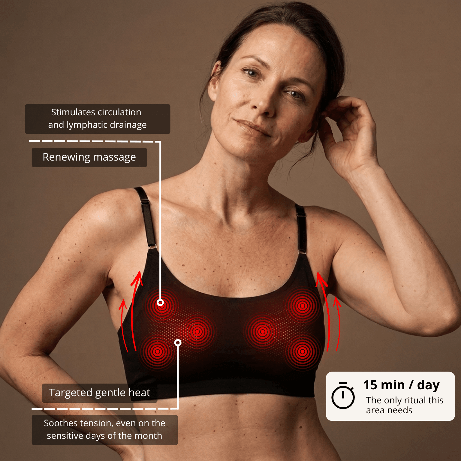 Montainoir™ Massaging & Shaping Bra – Black