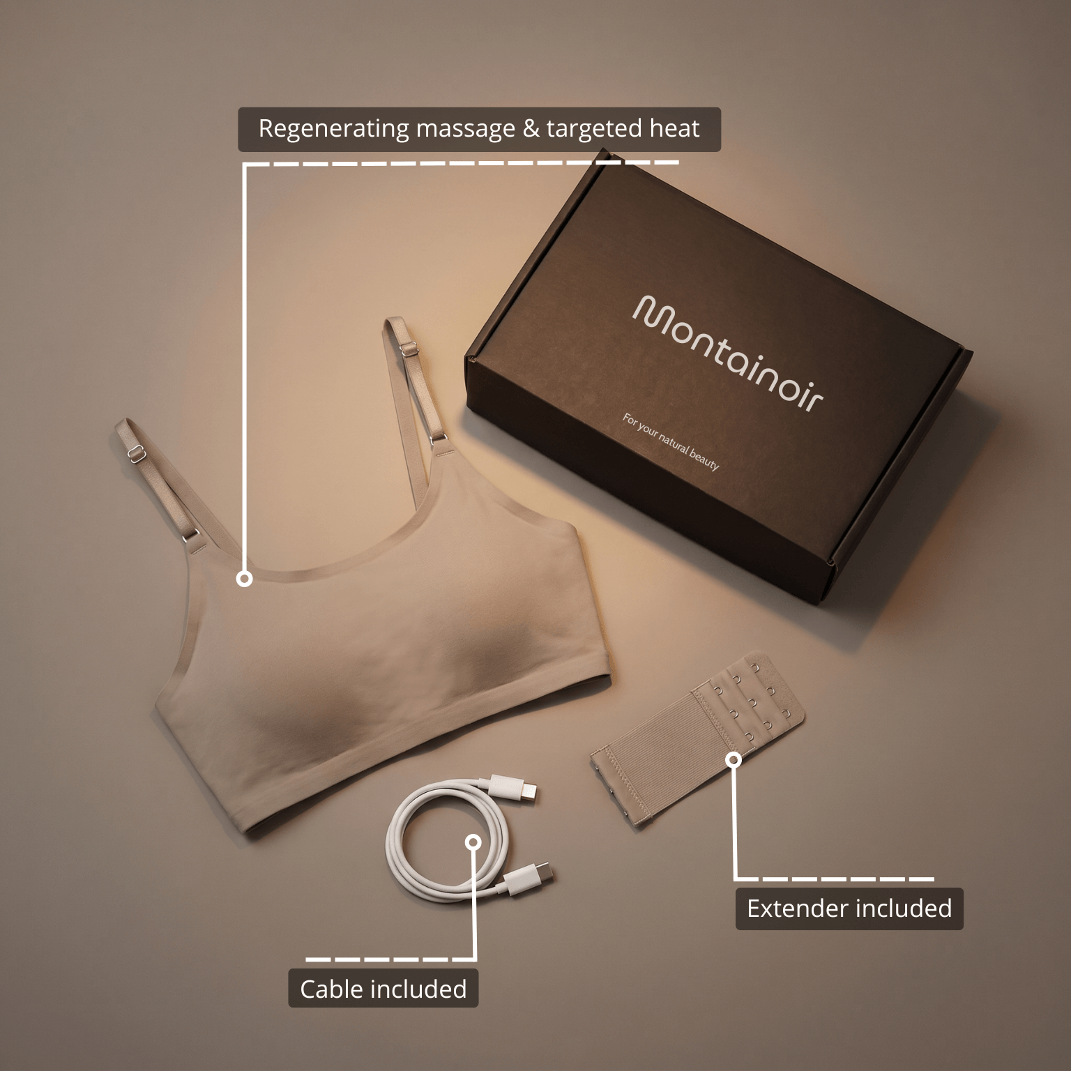 Montainoir™ Massaging & Shaping Bra – Beige