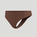Seamless High-Waisted Thong – Spiced Brown (No Camel Toe)