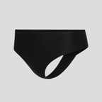 Seamless High-Waisted Thong – Onyx Black (No Camel Toe)