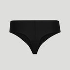 Seamless High-Waisted Thong – Onyx Black (No Camel Toe)