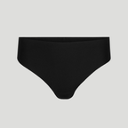 Seamless High-Waisted Thong – Onyx Black (No Camel Toe)