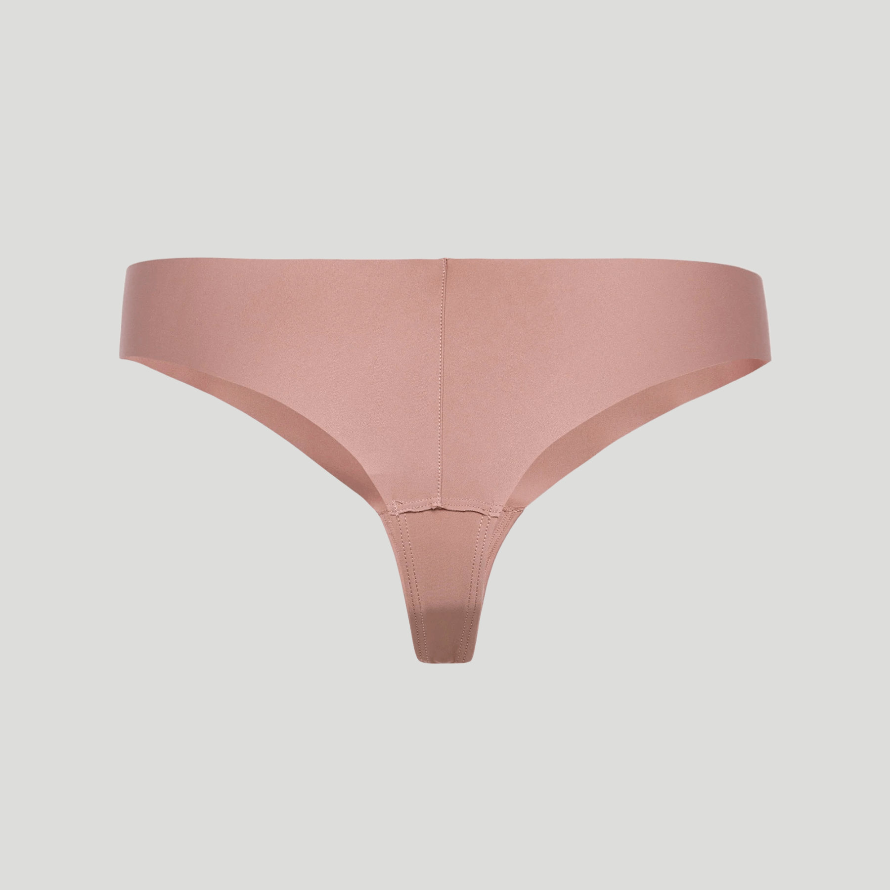 Seamless High-Waisted Thong – Powder Pink (No Camel Toe)