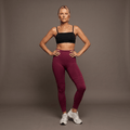 Anti-Cellulite Leggings – Burgundy