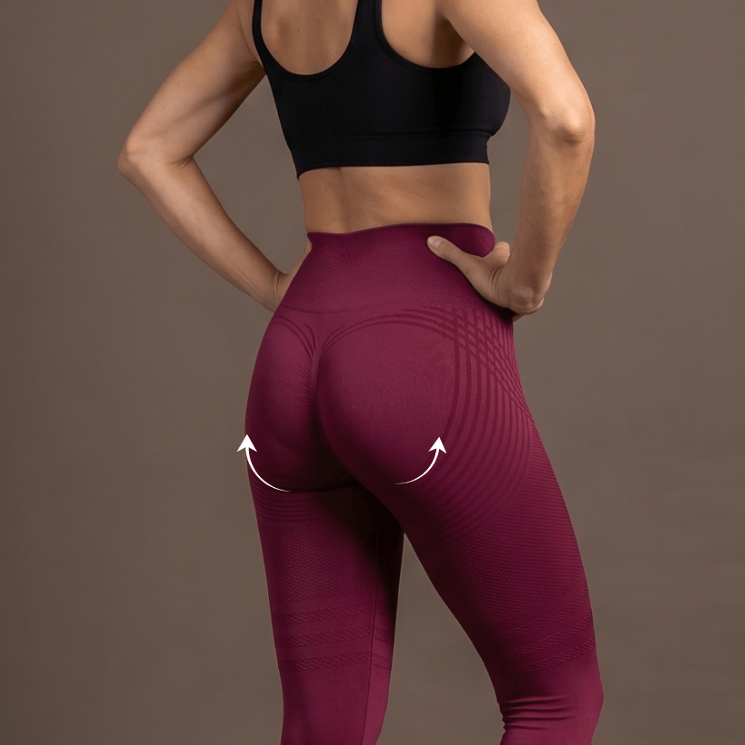 Anti-Cellulite Leggings – Burgundy