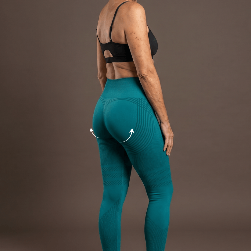 Anti-Cellulite Leggings – Peacock Green