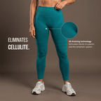 Anti-Cellulite Leggings – Peacock Green